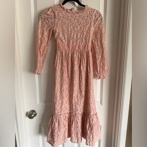 Mini Boden Pink Lace Dress